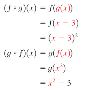 مثال اول ترکیب توابع - الف